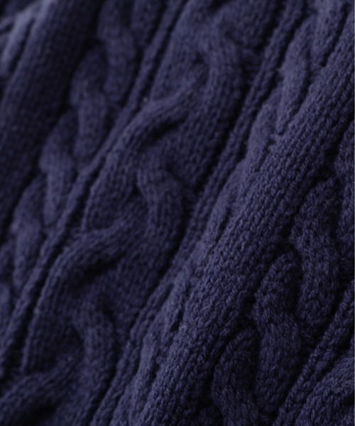 JILL by JILL STUART（ジルバイジルスチュアート）の「半袖コットンブレンドケーブルニット（ニット/セーター・レディース・ラベンダー/ネイビー/ホワイト・FREE）」の20枚目の写真