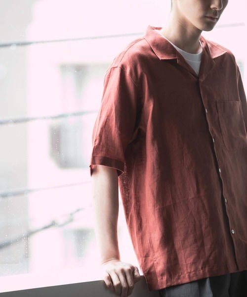 URBAN RESEARCH(アーバンリサーチ)の「LinenOpenCollorShirts(シャツ/ブラウス・メンズ・ライトブルー/ホワイト/ブルー系その他/オレンジ・SMALL/MEDIUM/LARGE)」の4枚目の写真