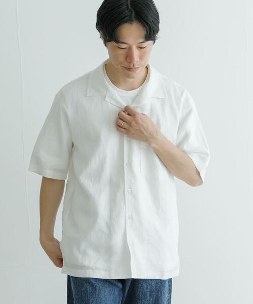 URBAN RESEARCH(アーバンリサーチ)の「LinenOpenCollorShirts(シャツ/ブラウス・メンズ・ライトブルー/ホワイト/ブルー系その他/オレンジ・SMALL/MEDIUM/LARGE)」の10枚目の写真