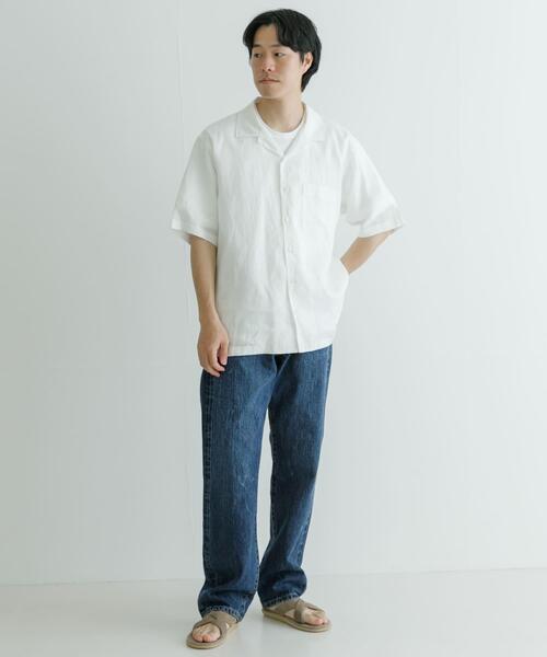 URBAN RESEARCH(アーバンリサーチ)の「LinenOpenCollorShirts(シャツ/ブラウス・メンズ・ライトブルー/ホワイト/ブルー系その他/オレンジ・SMALL/MEDIUM/LARGE)」の7枚目の写真
