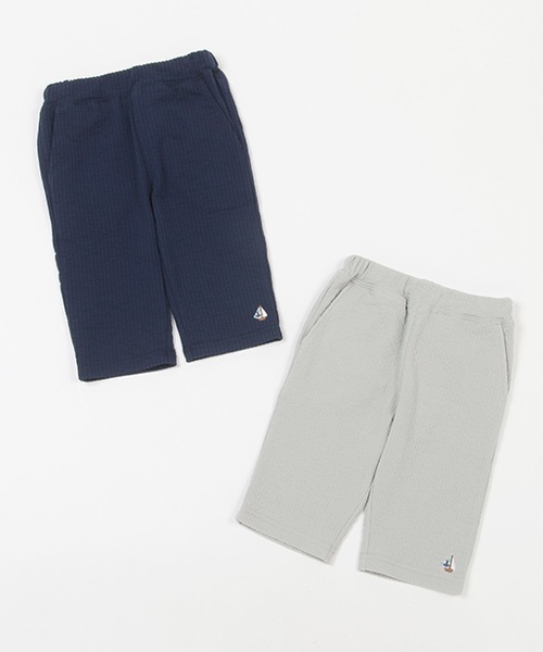 kladskap（クレードスコープ）の「冷感ピケ6分丈パンツ（スウェットパンツ・キッズ・ネイビー/グレー・90cm/100cm/110cm/120cm）」の3枚目の写真