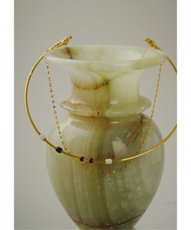 loni | 【金属アレルギー対応】Bloom Color 2way Choker/カラーストーン2wayチョーカー(チョーカー)