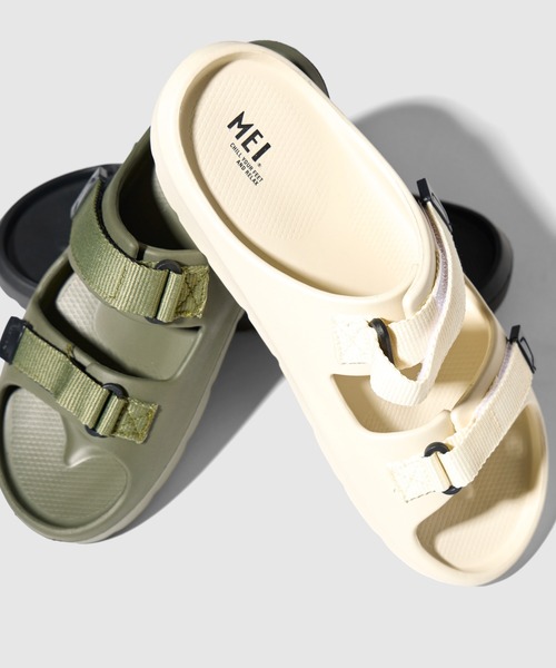 MEI（メイ）の「【 MEI / メイ 】 レディース テープ スポーツサンダル WTAPE SANDAL（サンダル・レディース・オリーブドラブ/ブラック/オフホワイト・S/M/L）」の4枚目の写真