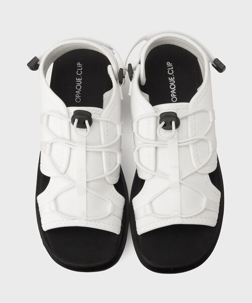OPAQUE.CLIP（オペークドットクリップ）の「◆ボリュームソールスポーティサンダル（サンダル・レディース・ブラック/カーキ/オフホワイト・02/03）」の7枚目の写真