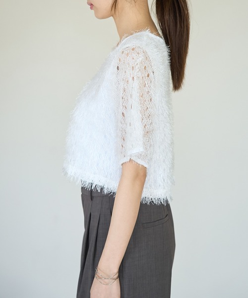 ROPE' PICNIC（ロペピクニック）の「フリンジカットトップス（Tシャツ/カットソー・レディース・オフホワイト/ブラック/ブルー系その他4/キャメル・38）」の12枚目の写真