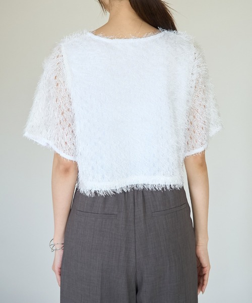 ROPE' PICNIC（ロペピクニック）の「フリンジカットトップス（Tシャツ/カットソー・レディース・オフホワイト/ブラック/ブルー系その他4/キャメル・38）」の13枚目の写真