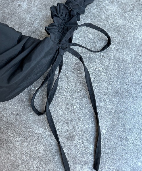 DouDou（ドゥドゥ）の「【WEB限定】フリルハンドルタックショルダー（ショルダーバッグ・レディース・アイボリー/ブラック/シルバー・FREE）」の19枚目の写真