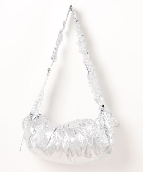 DouDou（ドゥドゥ）の「【WEB限定】フリルハンドルタックショルダー（ショルダーバッグ・レディース・アイボリー/ブラック/シルバー・FREE）」の22枚目の写真