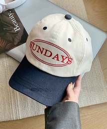 frunco（フランコ）の「刺繍バイカラーキャップ（キャップ）」