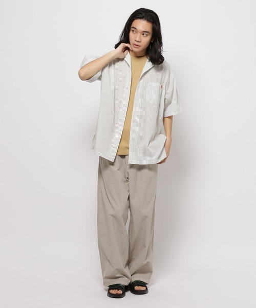 UNIVERSAL OVERALL(ユニバーサルオーバーオール)の「【UNIVERSAL OVERALL(ユニバーサル オーバーオール)】オープンカラーワークシャツ(シャツ/ブラウス・メンズ・ライトグリーン/オフホワイト・LARGE/MEDIUM)」の16枚目の写真