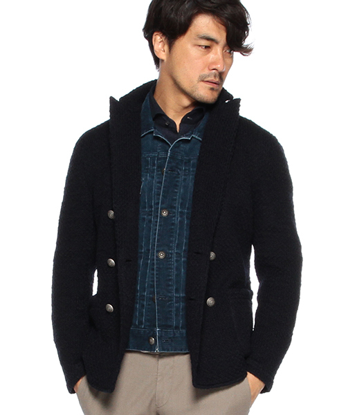 BEAMS F(ビームスエフ)の「ORIAN / "FLUID EVOLUTION"ジャカードジャージー(NEWモデル)(シャツ/ブラウス・メンズ・ネイビー・SMALL/LARGE/X-SMALL/MEDIUM)」の7枚目の写真