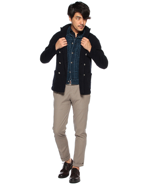BEAMS F(ビームスエフ)の「ORIAN / "FLUID EVOLUTION"ジャカードジャージー(NEWモデル)(シャツ/ブラウス・メンズ・ネイビー・SMALL/LARGE/X-SMALL/MEDIUM)」の8枚目の写真