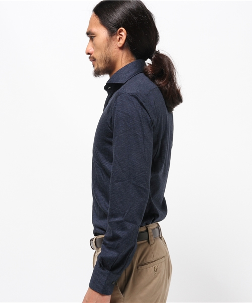 BEAMS F(ビームスエフ)の「ORIAN / "FLUID EVOLUTION"ジャカードジャージー(NEWモデル)(シャツ/ブラウス・メンズ・ネイビー・SMALL/LARGE/X-SMALL/MEDIUM)」の14枚目の写真