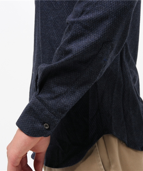 BEAMS F(ビームスエフ)の「ORIAN / "FLUID EVOLUTION"ジャカードジャージー(NEWモデル)(シャツ/ブラウス・メンズ・ネイビー・SMALL/LARGE/X-SMALL/MEDIUM)」の9枚目の写真