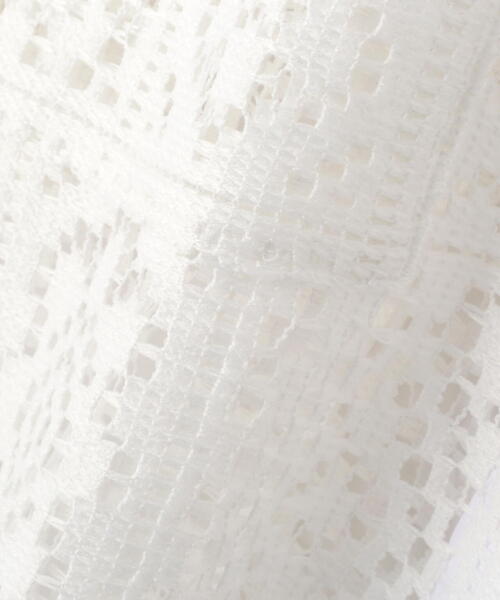 N.（N. Natural Beauty Basic）（エヌエヌナチュラルビューティーベーシック）の「◆レースクロップドシャツ（シャツ/ブラウス・レディース・ホワイト/ブラック・MEDIUM）」の10枚目の写真