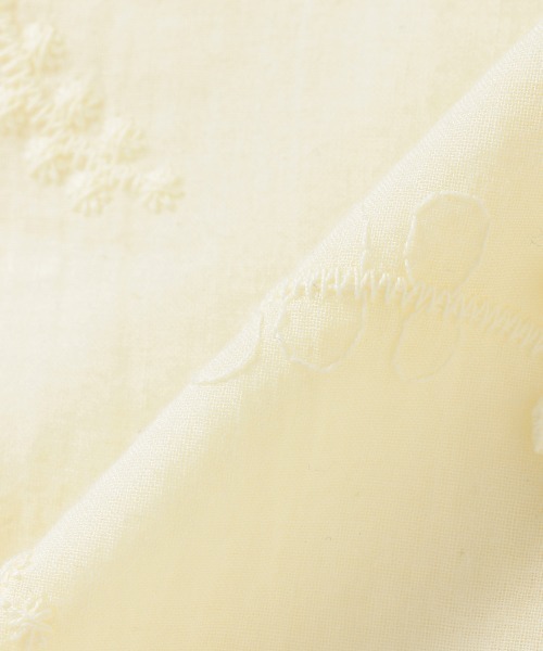 petit main LIEN（プティマインリアン）の「【LADIES】花レースシャツ（シャツ/ブラウス・レディース・レモンイエロー/オフホワイト/チャコール・FREE）」の9枚目の写真