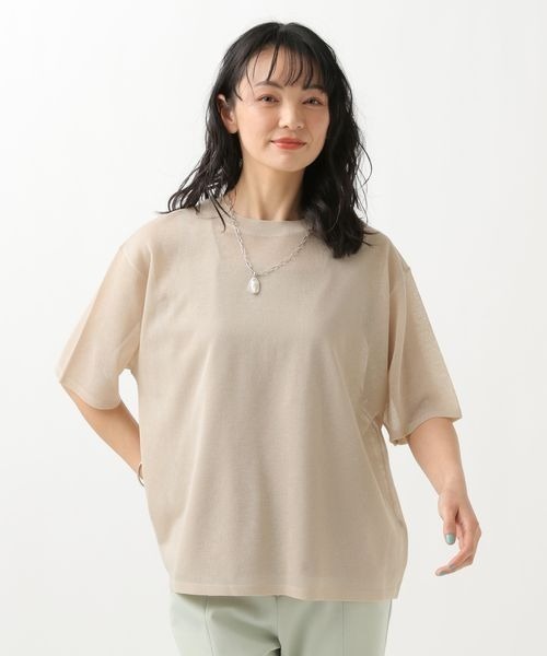 セール】《ウタオ》シアーニットTEE（ニット/セーター）｜studio