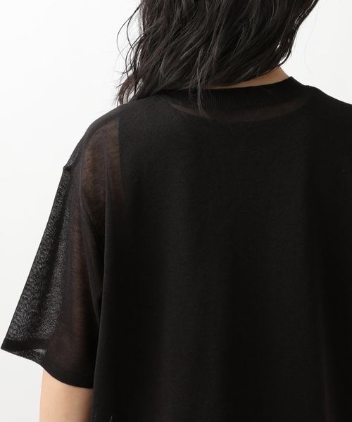 ニット セーター 「ウタオ」シアーニットTEE レディース studio CLIP ニット セーター 「ウタオ」シアーニットTEE