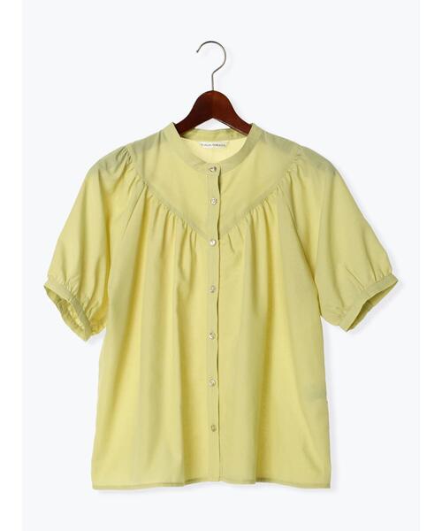 Te chichi TERRASSE（テチチテラス）の「【イージーケア/接触冷感】ギャザー切替ブラウス（シャツ/ブラウス・レディース・グリーン/ブルー/オフホワイト/ホワイト・F）」の16枚目の写真