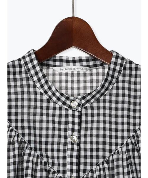 Te chichi TERRASSE（テチチテラス）の「【イージーケア/接触冷感】ギャザー切替ブラウス（シャツ/ブラウス・レディース・グリーン/ブルー/オフホワイト/ホワイト・F）」の20枚目の写真