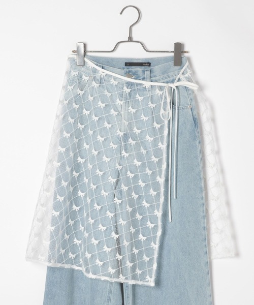 Heather（ヘザー）の「レイヤードラップスカート  132182（スカート・レディース・ホワイト系その他2/ホワイト系その他・FREE）」の7枚目の写真