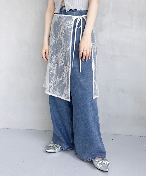 Heather（ヘザー）の「レイヤードラップスカート  132182（スカート・レディース・ホワイト系その他2/ホワイト系その他・FREE）」の18枚目の写真