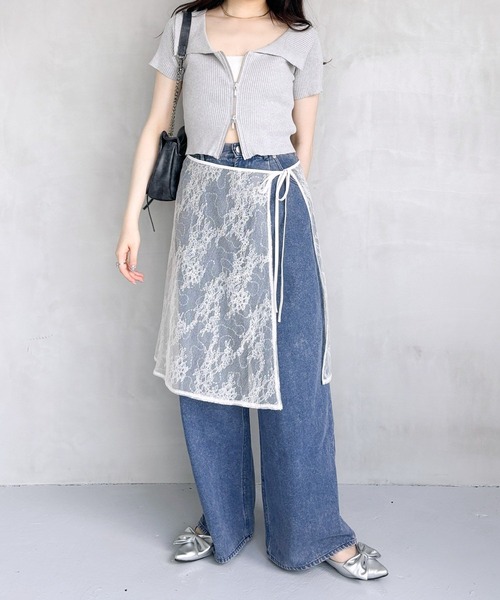 Heather（ヘザー）の「レイヤードラップスカート  132182（スカート・レディース・ホワイト系その他2/ホワイト系その他・FREE）」の14枚目の写真