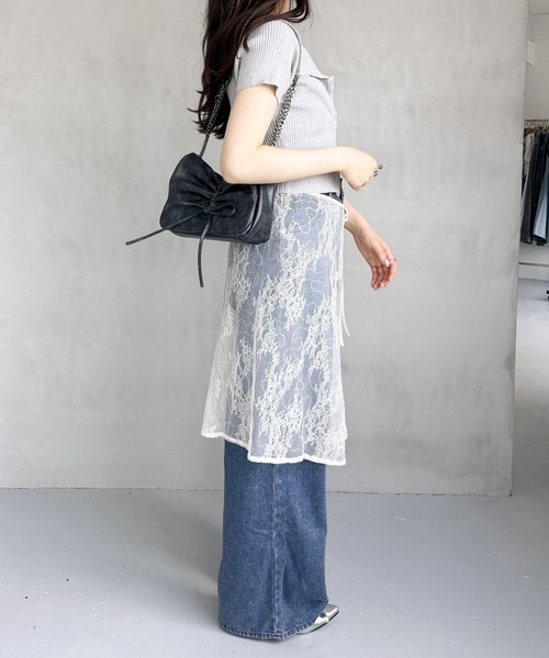 大人気【The Row】Bert leather ラップスカート 大人気【The Row】Bert leather ラップスカート
