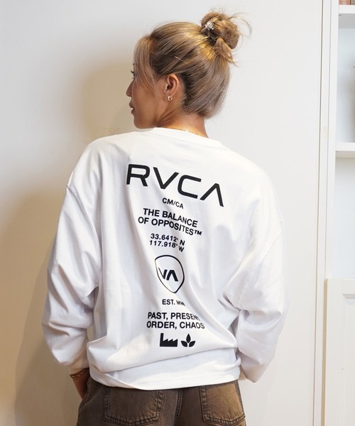 RVCA(ルーカ)の「【ムラサキスポーツ限定】RVCA/ルーカバックプリント ロンT BE044-P50(Tシャツ/カットソー・レディース・ピンク/ブラック×ホワイト/ホワイト×ブラック/ブラック×ピンク・M/S)」の6枚目の写真
