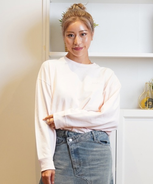 RVCA(ルーカ)の「【ムラサキスポーツ限定】RVCA/ルーカバックプリント ロンT BE044-P50(Tシャツ/カットソー・レディース・ピンク/ブラック×ホワイト/ホワイト×ブラック/ブラック×ピンク・M/S)」の15枚目の写真