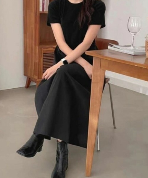 AMELY(エミリー)の「ドッキングワンピース(ワンピース・レディース・ライトピンク/ライトブルー/ブラック/ホワイト/ホワイト×ライトピンク・フリー)」の12枚目の写真