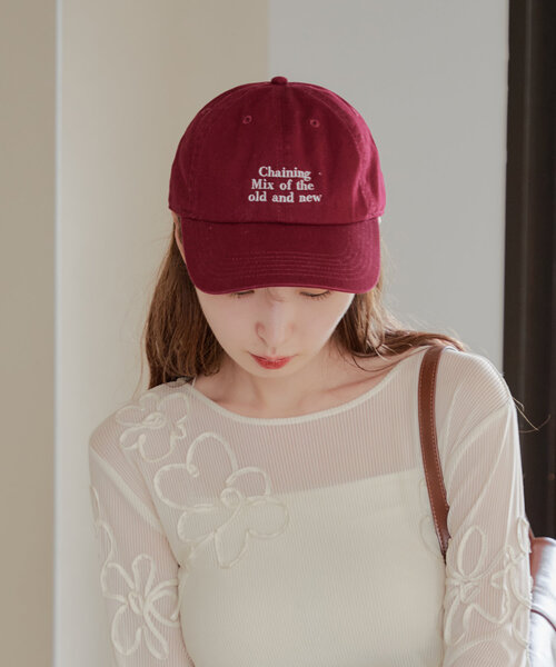 Kastane(カスタネ)の「【カラバリ豊富】ロゴキャップ(キャップ・レディース・ライトグレー/サンドベージュ/ブルー系その他/レッド系その他/レッド/ブラック・FREE)」の6枚目の写真