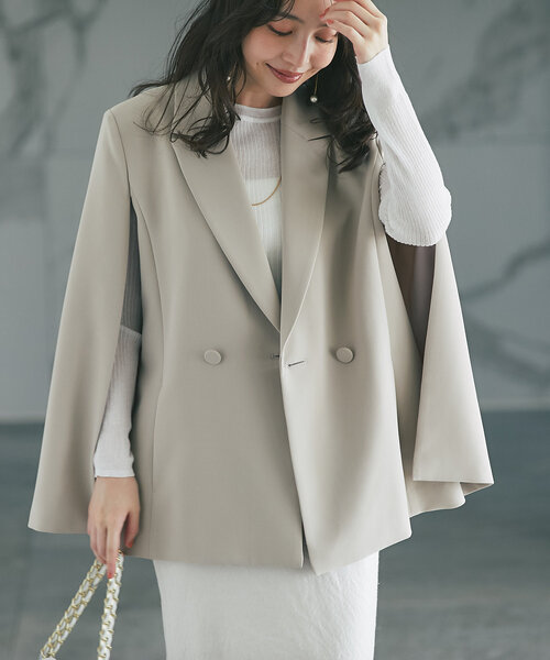 La boutique BonBon（ラブティックボンボン）の「2WAYシアーリブニット（ニット/セーター・レディース・チャコールグレー/オフホワイト/ピンク・FREE）」の10枚目の写真