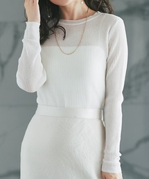 2WAYシアーリブニット