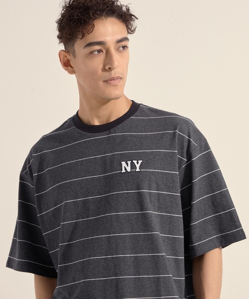 セール】ボーダーワッペンTシャツ（Tシャツ/カットソー）｜coca