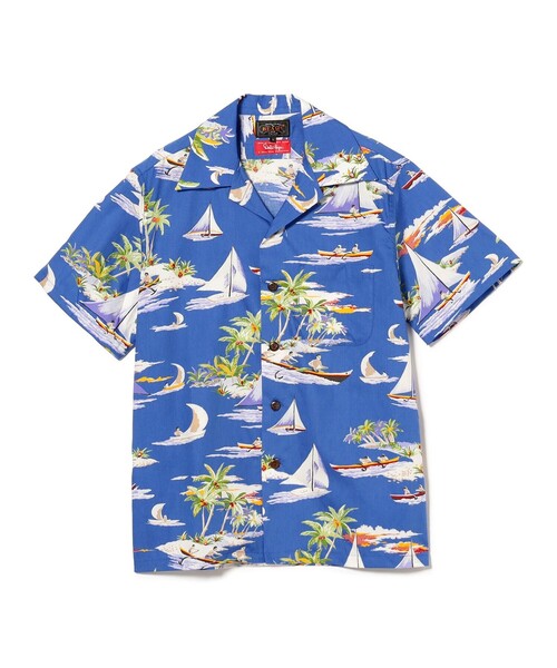 BEAMS PLUS（ビームスプラス）の「DALE HOPE / 別注 Short Sleeve Aloha Shirt（シャツ/ブラウス・メンズ・オフホワイト/ブルー・SMALL/MEDIUM/X-LARGE/LARGE）」の7枚目の写真