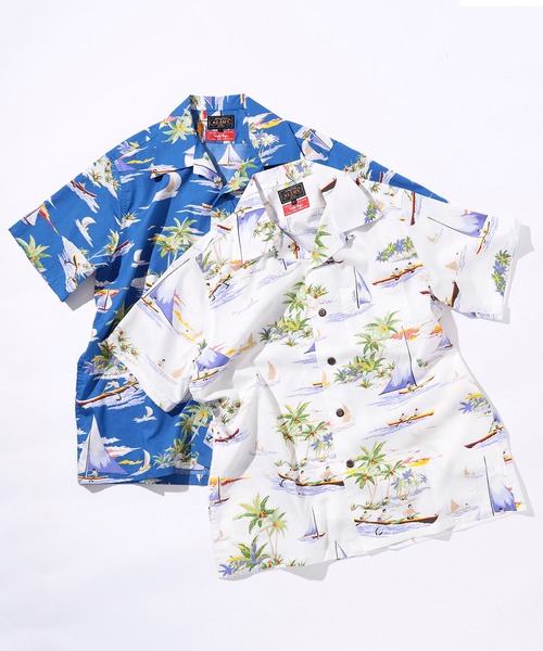 BEAMS PLUS（ビームスプラス）の「DALE HOPE / 別注 Short Sleeve Aloha Shirt（シャツ/ブラウス・メンズ・オフホワイト/ブルー・SMALL/MEDIUM/X-LARGE/LARGE）」の13枚目の写真