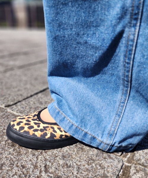 SLACK FOOTWEAR(スラックフットウェア)の「カンフーシューズ ゆべし メリージェーン トルテ アニマル柄 ストラップ(バレエシューズ・レディース・レオパード・23.5cm/24.5cm/23.0cm/24.0cm/25.0cm)」の10枚目の写真
