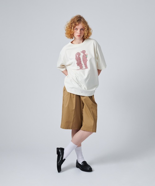 ONCILY（オンシェリー）の「MOTION GRAPHIC LOGO T-SHIRT / モーショングラフィックロゴTシャツ（Tシャツ/カットソー・メンズ・レッド/ブルー・LARGE/MEDIUM/SMALL）」の16枚目の写真