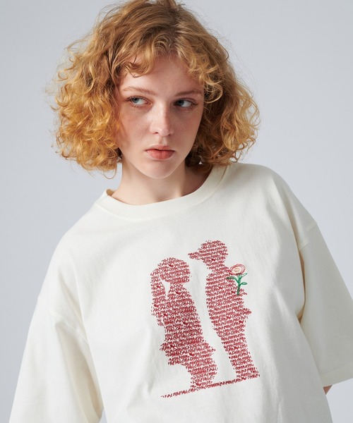 ONCILY（オンシェリー）の「MOTION GRAPHIC LOGO T-SHIRT / モーショングラフィックロゴTシャツ（Tシャツ/カットソー・メンズ・レッド/ブルー・LARGE/MEDIUM/SMALL）」の11枚目の写真