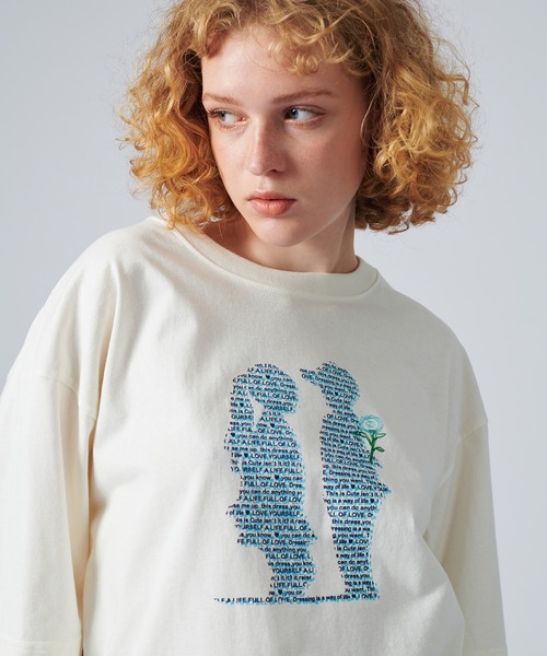 ONCILY（オンシェリー）の「MOTION GRAPHIC LOGO T-SHIRT / モーショングラフィックロゴTシャツ（Tシャツ/カットソー・メンズ・レッド/ブルー・LARGE/MEDIUM/SMALL）」の21枚目の写真