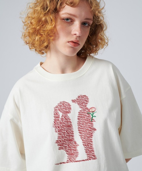 ONCILY（オンシェリー）の「MOTION GRAPHIC LOGO T-SHIRT / モーショングラフィックロゴTシャツ（Tシャツ/カットソー・メンズ・レッド/ブルー・LARGE/MEDIUM/SMALL）」の7枚目の写真