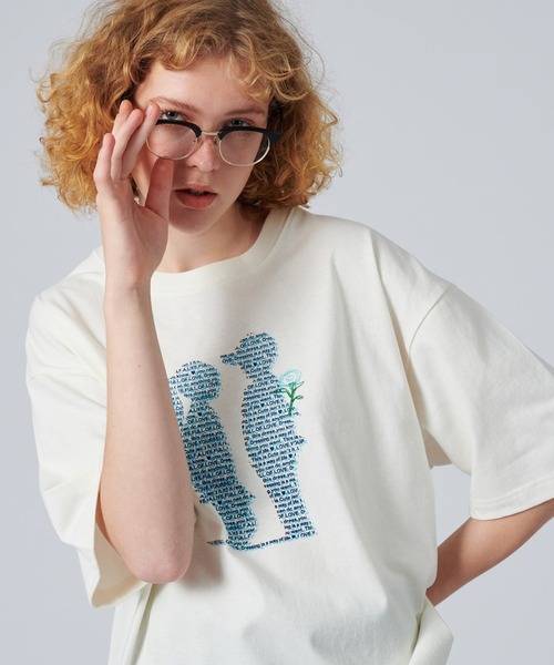 ONCILY（オンシェリー）の「MOTION GRAPHIC LOGO T-SHIRT / モーショングラフィックロゴTシャツ（Tシャツ/カットソー・メンズ・レッド/ブルー・LARGE/MEDIUM/SMALL）」の22枚目の写真
