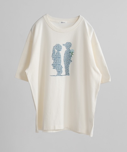 ONCILY（オンシェリー）の「MOTION GRAPHIC LOGO T-SHIRT / モーショングラフィックロゴTシャツ（Tシャツ/カットソー・メンズ・レッド/ブルー・LARGE/MEDIUM/SMALL）」の5枚目の写真