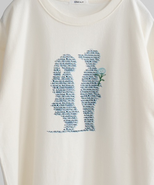 ONCILY（オンシェリー）の「MOTION GRAPHIC LOGO T-SHIRT / モーショングラフィックロゴTシャツ（Tシャツ/カットソー・メンズ・レッド/ブルー・LARGE/MEDIUM/SMALL）」の6枚目の写真