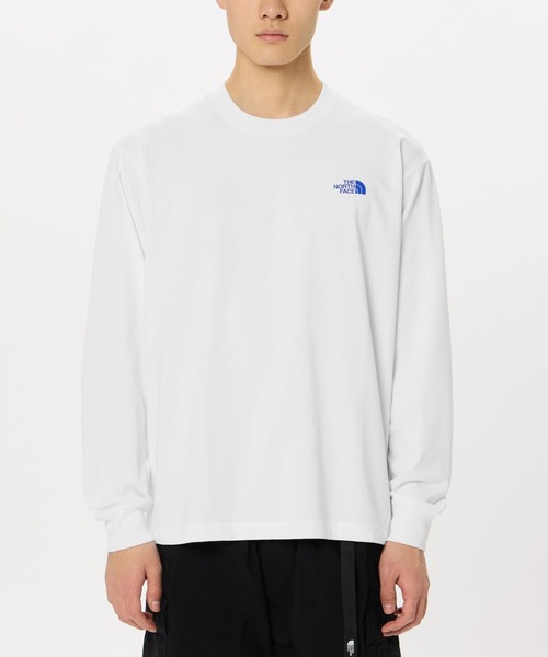 THE NORTH FACE(ザノースフェイス)の「THE NORTH FACE L/S Back Square Logo Tee NT82333(Tシャツ/カットソー・メンズ・ブラック/ホワイト・LARGE/MEDIUM/SMALL/X-LARGE)」の3枚目の写真