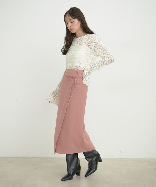 Juze（ジュゼ）の「ワイドロングブーツ（ブーツ・レディース・ベージュ/シルバー/ブラック・L/M/S）」の15枚目の写真