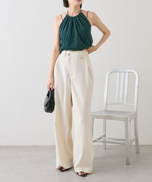 mystic（ミスティック）の「ベロアホルターキャミソール（キャミソール・レディース・ブラック/グリーン・FREE）」の15枚目の写真