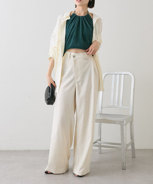 mystic（ミスティック）の「ベロアホルターキャミソール（キャミソール・レディース・ブラック/グリーン・FREE）」の17枚目の写真