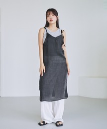 《unnome》シアーキャミソールチュニック